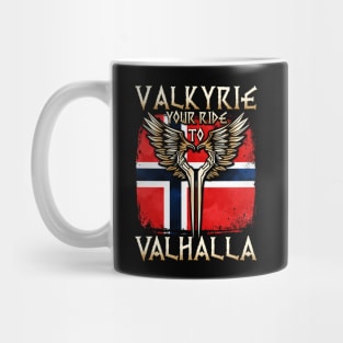 Valkyrie your ride to Valhalla Norway T-Shirt Mug